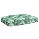 vidaXL Ensemble de coussins pour palette en 3 pièces avec motif de feuilles en tissu Oxford