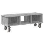 vidaXL Meuble TV Gris Sonoma 100 x 35 x 35 cm Bois d'ingénierie