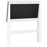 vidaXL Tête de lit capitonnée Gris clair 80 cm Pin massif