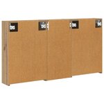 vidaXL Ensemble de Meubles de Salle de Bain 3 Pièces 116 x 16 x 62 5 cm