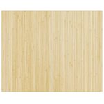 vidaXL Tapis rectangulaire naturel clair 80x100 cm bambou