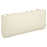 vidaXL Coussin Crème 120 x 50 x 12 cm Tissu Oxford