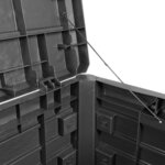 vidaXL Boîte à coussins d'extérieur anthracite polypropylène
