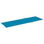 vidaXL Chaise longue de jardin avec coussin Bois d'acacia solide
