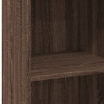 vidaXL Buffet haut chêne marron 50x41x124 cm bois d'ingénierie