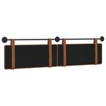vidaXL Tête de lit suspendue Marron PU antique
