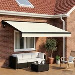 vidaXL Toile de rechange pour auvent Crème 450 × 300 cm Polyester