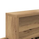 vidaXL Porte-manteau mural chêne artisanal 100 x 12 x 43 5 cm