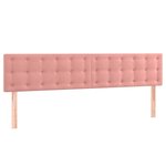 vidaXL Sommier à lattes de lit avec matelas rose 120x190 cm velours