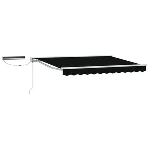 vidaXL Auvent rétractable électrique Noir et Blanc 3 x 2 5 m