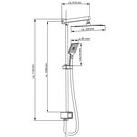 SCHÜTTE Ensemble de douche SILVER RAIN chrome