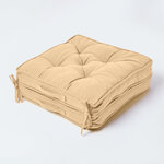 Coussin lombaire - Beige Uni - HOMESCAPES