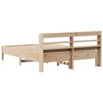 vidaXL Cadre de lit sans matelas 140x200 cm bois massif de pin