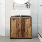 vidaXL Armoire de lavabo de salle de bain Bois Ancien 60 x 30 x 60 cm