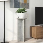 vidaXL Support de Plante 2 pièces Gris béton 29 5 x 29 5 x 60 cm