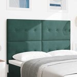 vidaXL Tête de lit Vert foncé 144 cm Velours