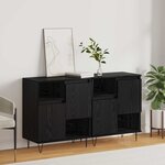 vidaXL Buffet 2 Pièces Chêne noir 60 x 35 x 70 cm