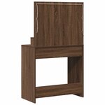 vidaXL Coiffeuse Chêne brun 79 x 41 x 135 cm Bois d'ingénierie