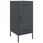 vidaXL Buffets 2 Pièces anthracite 36x39x79 cm acier