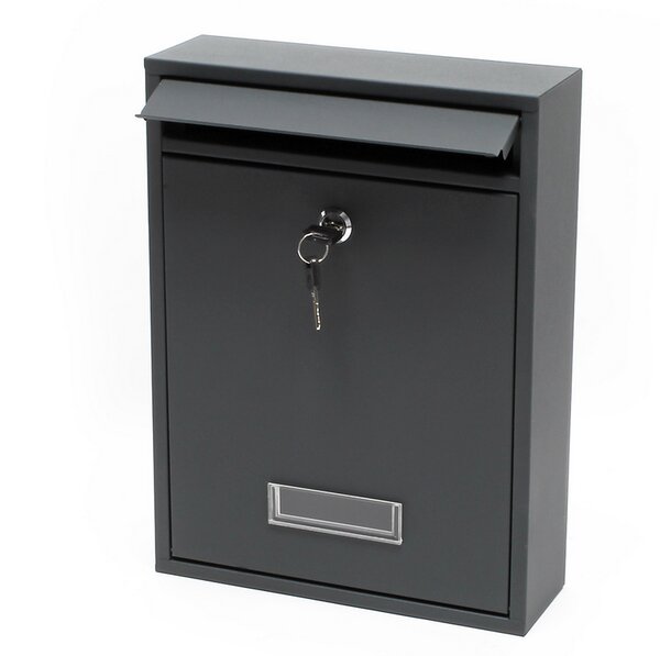 Boite aux lettres murale Courrier Anthracite 26 x 8 5 x 35 cm