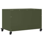 vidaXL Meuble TV vert olive 68x39x43 5 cm acier