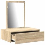 vidaXL Table de Toilette Marron 60 x 40 x 70 cm Bois d'ingénierie