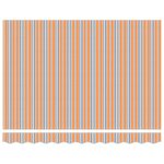 vidaXL Auvent Rétractable Bleu et Orange 350 x 250 cm