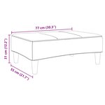 vidaXL Repose-pied noir 77x55x31 cm tissu