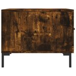 vidaXL Tables basses 2 Pièces chêne fumé 50x50x40 cm bois d'ingénierie
