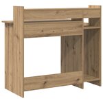 vidaXL Bureau chêne artisanal 97 x 45 x 90 cm Bois d'ingénierie