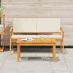 vidaXL Table basse Marron Bois d'acacia massif