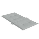 vidaXL Coussins de chaise à dossier bas lot de 2 gris clair mélangé