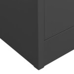 vidaXL Armoire de bureau Anthracite 90x40x180 cm Acier