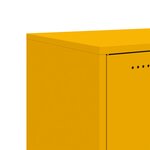 vidaXL Buffet jaune moutarde 68 5x39x72 cm acier laminé à froid