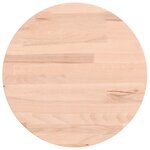 vidaXL Dessus de table Ø30x1 5 cm rond bois massif de hêtre