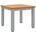 vidaXL Tables de jardin Naturel et gris 45 x 45 x 38 cm