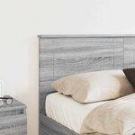 vidaXL Tête de lit Gris Sonoma 140 cm Bois d'ingénierie