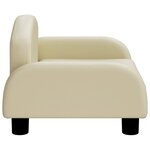 vidaXL Canapé pour enfants crème 50x40x30 cm similicuir