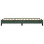 vidaXL Cadre de lit Vert foncé 90x200 cm Velours