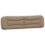 vidaXL Lit avec matelas cappuccino 200x200 cm similicuir