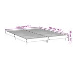 vidaXL Cadre de lit sans matelas chêne sonoma 160x200 cm