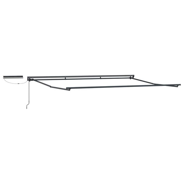 vidaXL Cadre de store rétractable électrique Anthracite 4 5 × 3 m