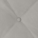 vidaXL Coussin de Dos Gris clair 200 x 50 cm Tissu en microfibre