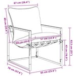 vidaXL Ensemble de canapé de jardin 3 Pièces Noir et anthracite Acier