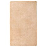 vidaXL Tapis Shaggy à poils longs NAVARRA beige 60x100 cm polyester