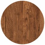 vidaXL Plateau de table Marron Clair Ø 40 x 4 cm Bois de chêne massif