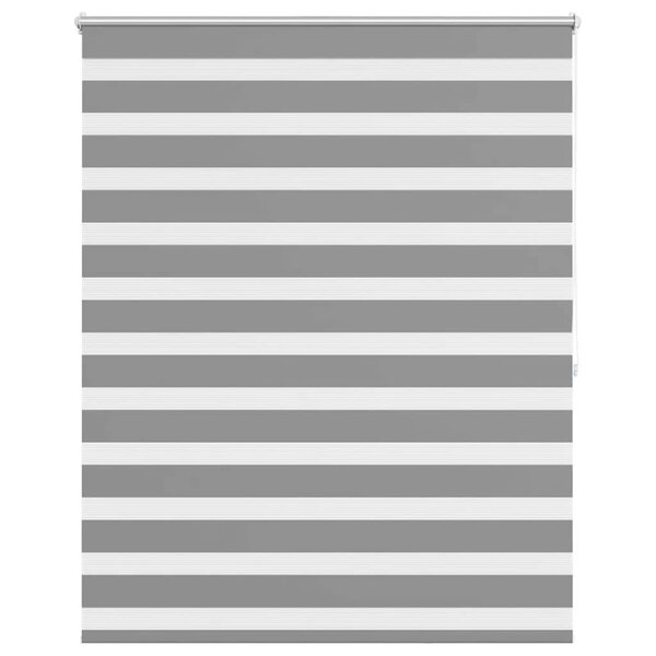 vidaXL Store vénitien Zebra 140 9 x 175 cm  largeur du tissu 136 7 cm  gris