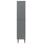 vidaXL Bibliothèque MOLDE Gris 85x35x170 5 cm Bois massif de pin