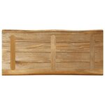 vidaXL Dessus de table bord vivant 100x40x3 8 cm bois de manguier brut