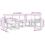 vidaXL Ensemble de canapés d'extérieur 6 pc Naturel et Anthracite